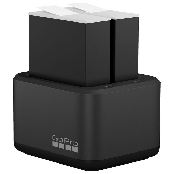 GoPro, Caricabatteria Doppio, Batterie Enduro, Per HERO12 HERO11 HERO10 HERO9