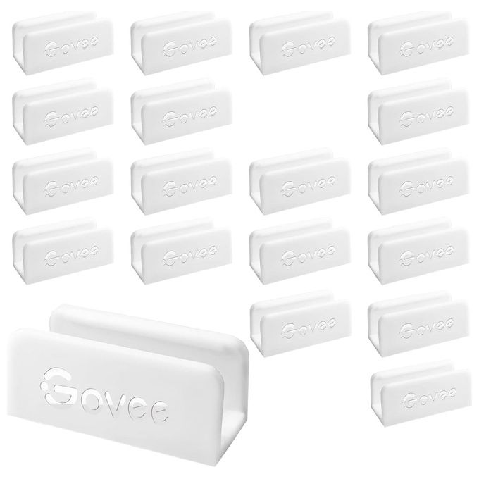 Govee 20x Clips Mounting Bracket per Neon LED Strip H61A1 Profile