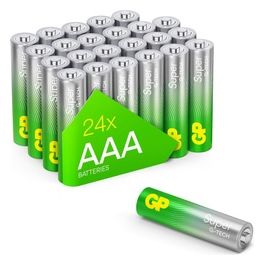 GP Super Alkaline AAA 1.5V Batterie Packs     24 Pezzi