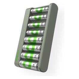 ReCyko E821 8-Fold Round Batterie Charger4xAA 2100mAh/4xAA 850mAh