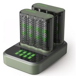 ReCyko M452 8-Fach Modello LCD Docking Station  4x AA NiMh 2600mAh