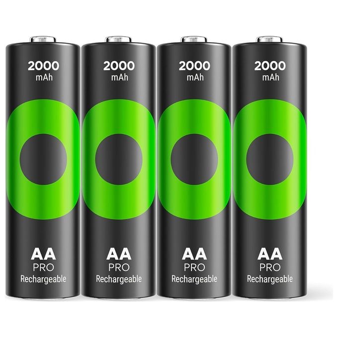 GP Batteries ReCyko Pro NiMH Batterie AA/Mignon 2000mAh Pro 1x4 Pezzi