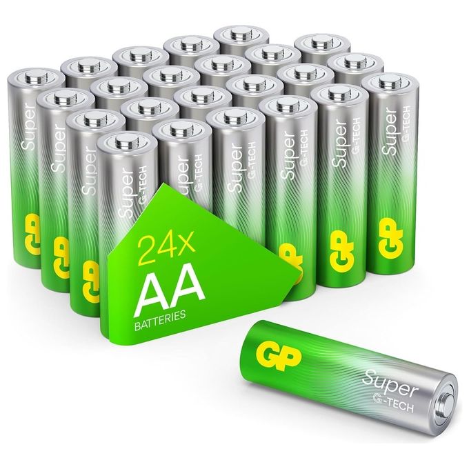 GP Batteries Super Alkaline AA 1.5V Batterie Packs 24 Pezzi