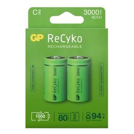 GP Battery 2 ReCyko NiMH Akkus C Baby 3000mAH