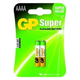GP Battery 2 Super Alkaline AAAA Batterie