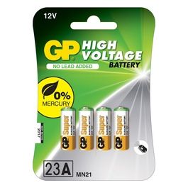 GP Battery 4 Pile a Bottone Alcaline A 23 12V