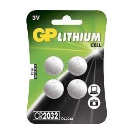 GP Battery 4 Pile CR 2032