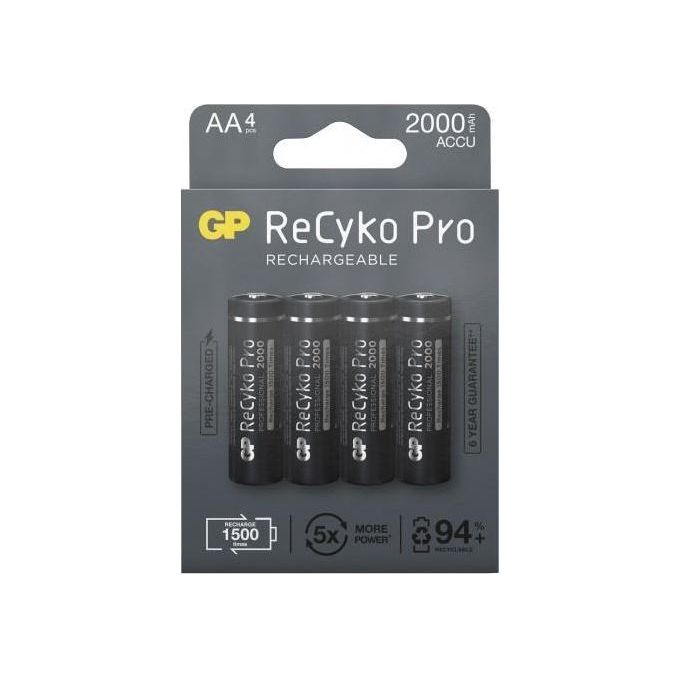 GP Battery 4 ReCyko Pro NiMH Batteria AAA/Micro 800mAh