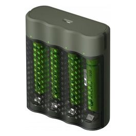 GP Battery ReCyko M451/100 4-Porte Usb Caricabatterie con 4xAAA NiMh 950mAh