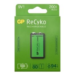GP Battery ReCyko NiMH Batteria 9V Block 200mAH