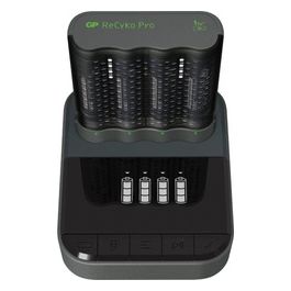 GP Battery ReCyko Pro Dockingstation + 4 Porte Charger /4xAA NiMh 2100mAh