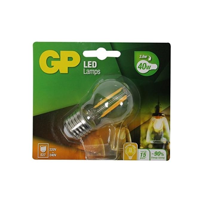 GP Lighting Filament Lampadina Led Mini Globe 4W 40W 470lm Bianco Caldo