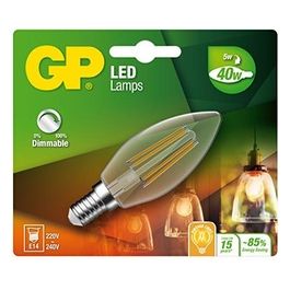 GP Lighting Lampadina Led Filamento Candela E14 D 5W 40W Dimmerabile 470lm