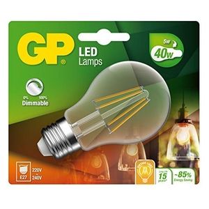 GP Lighting Lampadina Led Filament Classic E27 5W 40W Dimmerabile 470lm