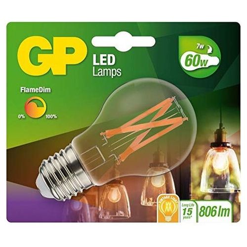 GP Lighting Lampadina Led FlameDim E27 7W 60W 806lm