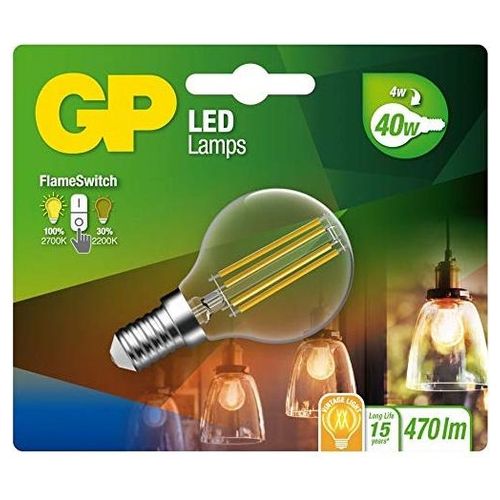 GP Lighting Lampadina Led FlameSwitch E14 4W 40W 470lm