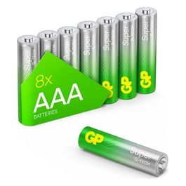 GP Super Alkaline 1.5V AAA Micro LR03 8 Pezzi