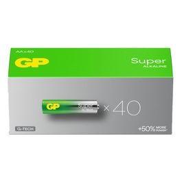 GP Super Alkaline AA Mignon Batterie Blister 40 Pezzi