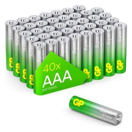 GP Super Alkaline AAA Micro Batterie PET Box 40 Pezzi