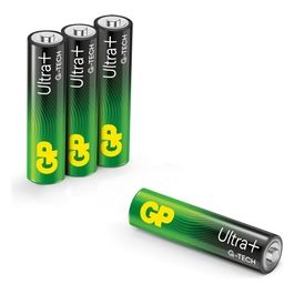 GP ULTRA PLUS Alkaline 1.5V AAA Micro LR03 4 Pezzi