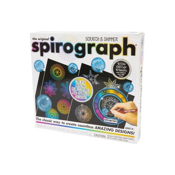 Grandi Giochi Gioco Creativo Spirograph Scratch e Shimmer