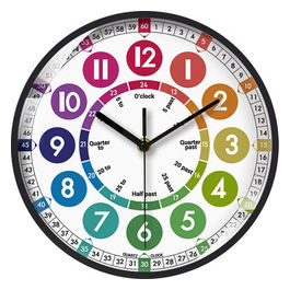 Orologio Educativo Color Clock GPG05000 Interattivo 30 cm per Bambini
