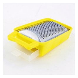 Grattugia in acciaio inox con bacinella in plastica
