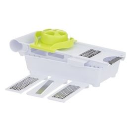 Grattugia Multifunzione in Abs/Acciaio Bianco/Verde 