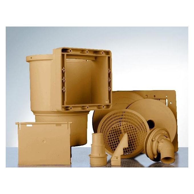 Gre AR100W Skimmer Standard Completo Marrone con Valvola di Ritorno