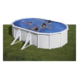 KIT500ECO Piscina Ovale 4 Rinforzi Laterali Liner Blu 30/100 500x300x120cm