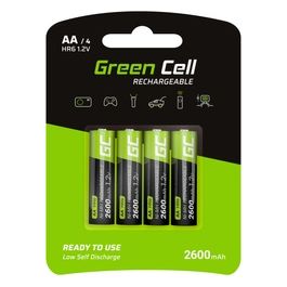Green Cell Recharge Batteries 4xAA R6 2600mAh