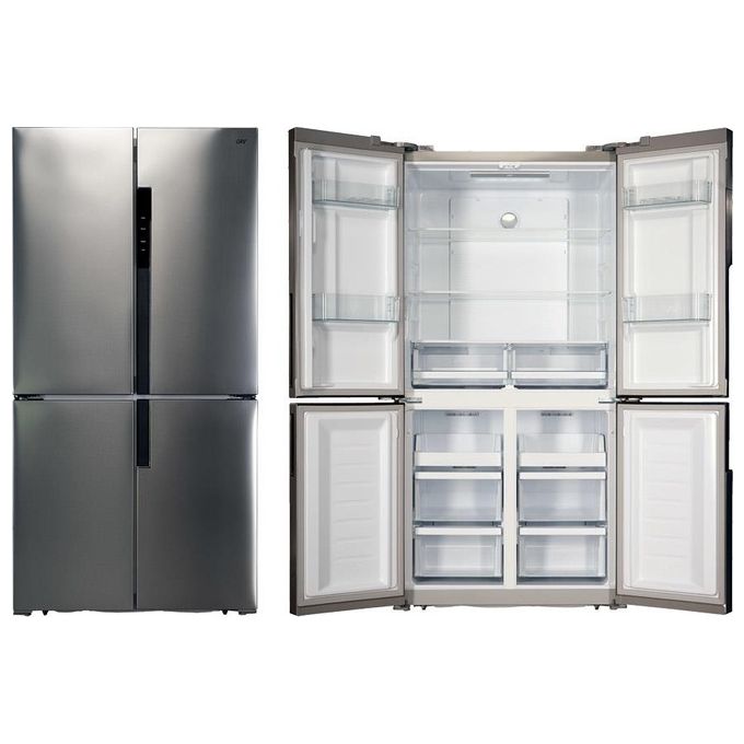 GRF CB91832X Frigorifero Americano Side by Side 4 porte Capacità 451 Litri Classe energetica F Raffreddamento No Frost Inox