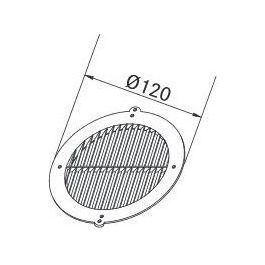 Griglia Circolare Fissa per cappa D120 Franke 112.0040.374