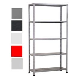 Scaffale 5 Ripiani 100x40x185 Portata 80kg a Ripiano Grigio 