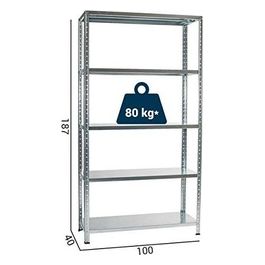 Scaffale kit 100x40 h 185 Zincato Grima