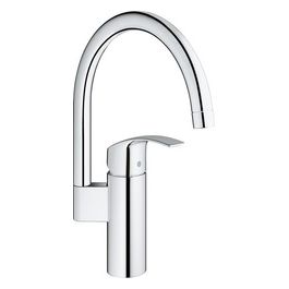 33202002 Eurosmart New Miscelatore monocomando per Lavello a bocca alta girvole 0°/150°/360  Limitatore di temperatura integrato Cromo