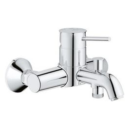 Grohe 23787000 Start Classic Miscelatore monocomando a parete per vasca da bagno Valvola di non ritorno integrata Cromo