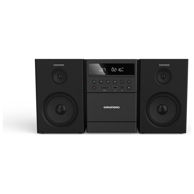 Grundig MS 300 Design Micro Impianto Cassetta Sintonizzatore FM Riproduzione Mp3 Usb Scheda Sd Bluetooth