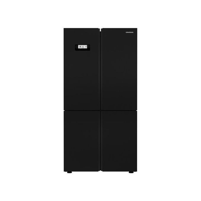 Image of Grundig GQN21235GBN - Frigorifero 4 Porte 572 L, 182 cm, Classe F, 39 dB, Total No Frost, FullFresh+, IonFresh, Vetro Nero