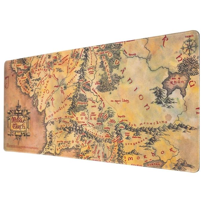 Grupo Erik Desk Mat XL Il Signore degli Anelli Mappa Terra di Mezzo