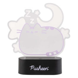 Grupo Erik, Pusheen Sleep, Lampada Decorativa Neon, 17cm, Nero/Viola