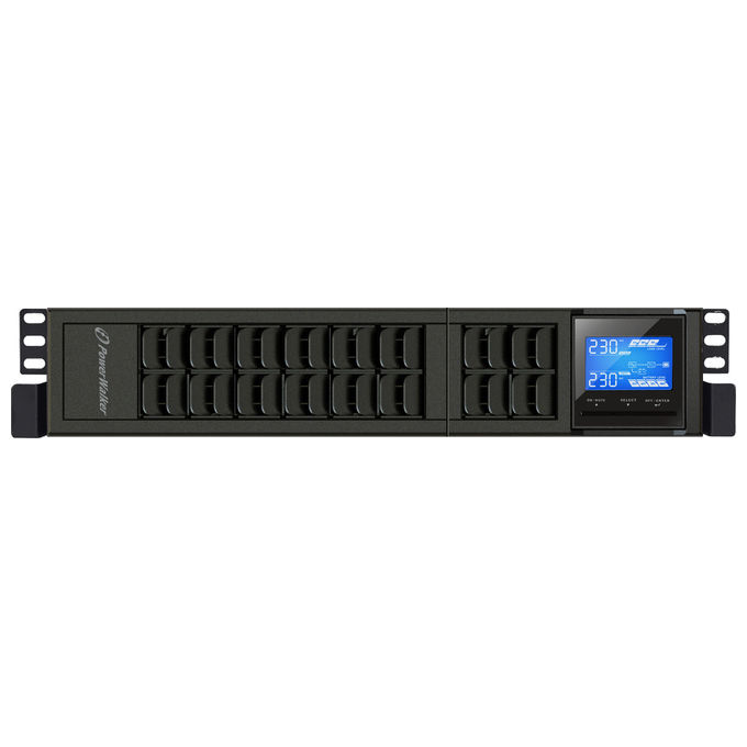 PowerWalker VFI1000CRS VFI1000CRS Gruppo di Continuita' UPS On-Line 1000VA 800W Onda Sinusoidale Pura 3x IEC C13 USB RS-232 colore Nero
