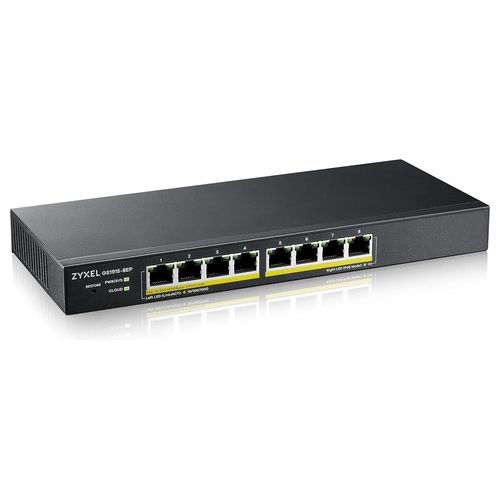 GS1915 Series 8-port GbE Smart Managed Switch - Zyxel