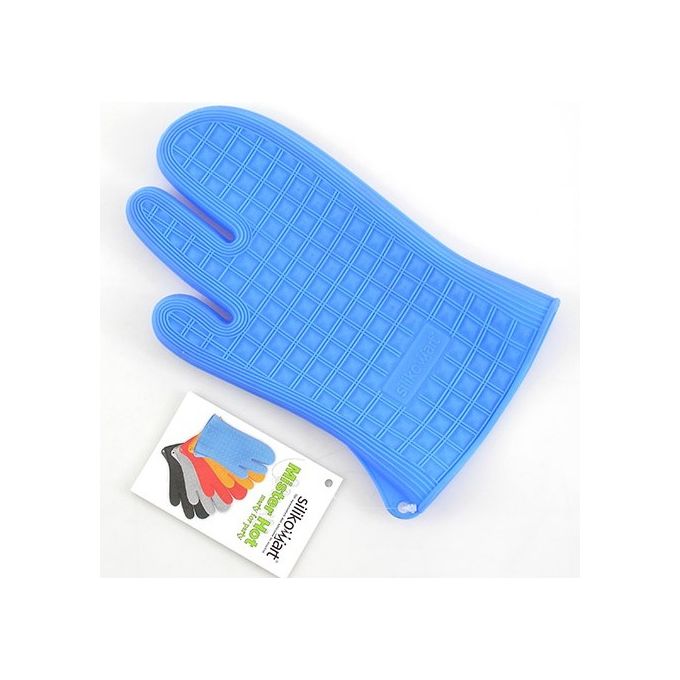 Guanto da cucina Mister Hot in silicone Blu