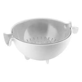 29250033 Set Scolatutto Con Contenitore Spin&Drain Grigio