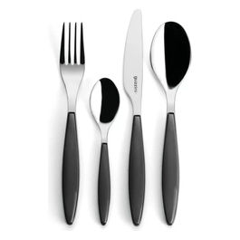 Feeling Set 6 Cucchiaini Tè Grigio Plastica 12 cm