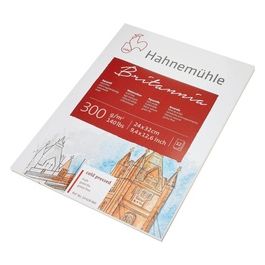 Blocco per Acquerelli 12 Fogli Britannia Ruvido 24x32cm 300gr