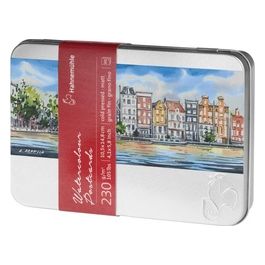 Cartoline per Acquerelli Scatola in Metallo Ppaco 10x15cm 230gr