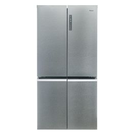 Haier HCR5919ENMM Frigorifero Americano Side by Side 643 Litri Classe E No Frost colore New Platinum Inox Cube 90 Serie 5