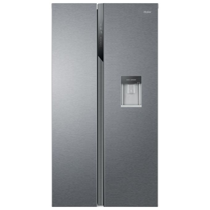 Image of Haier HSR3918EWPG Frigorifero Side by Side Capacita' 521 Litri Classe energetica E Total No Frost 189 cm Inox Style